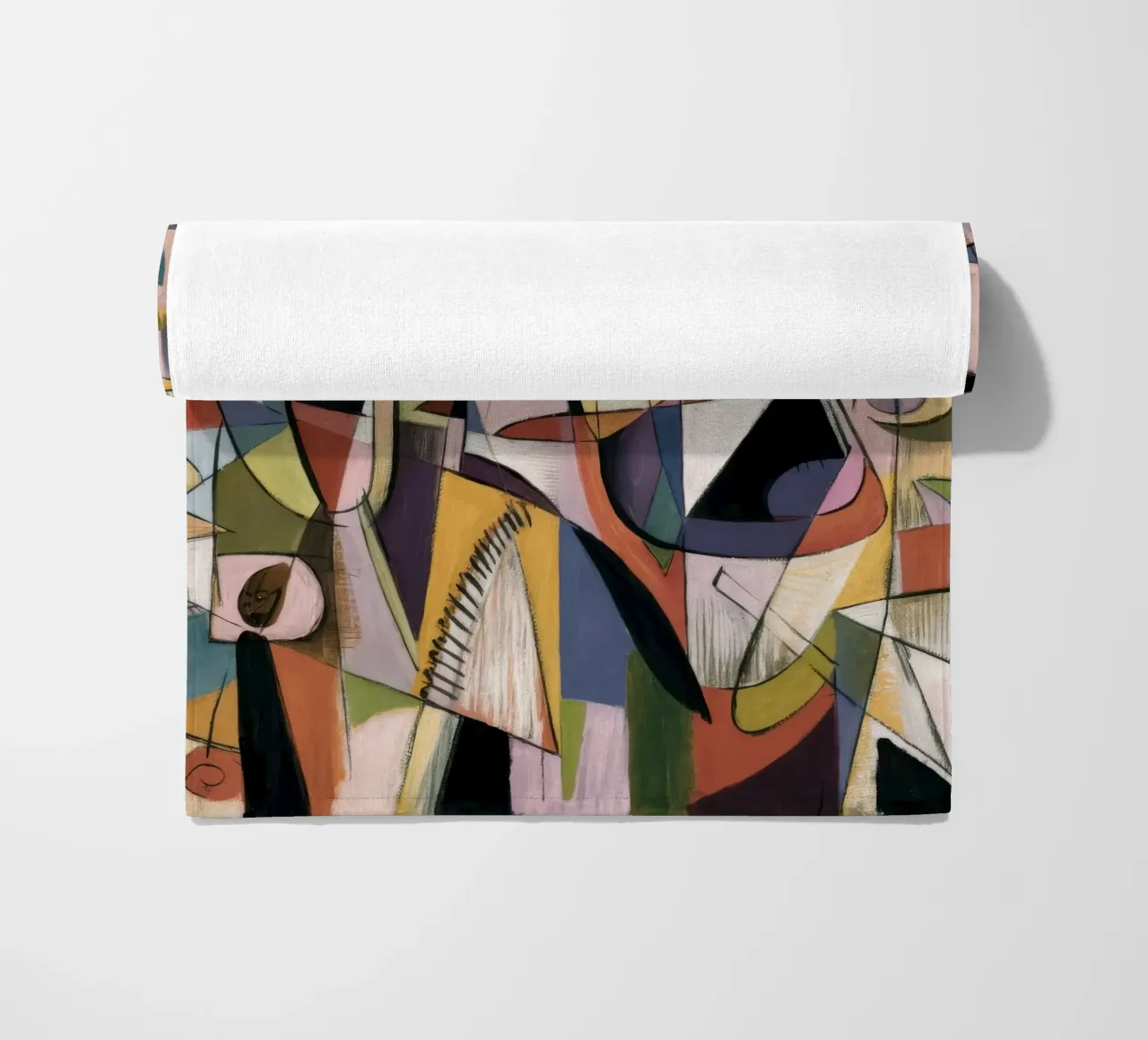 Facce eco cubiste telo mare da Obisidian Brush