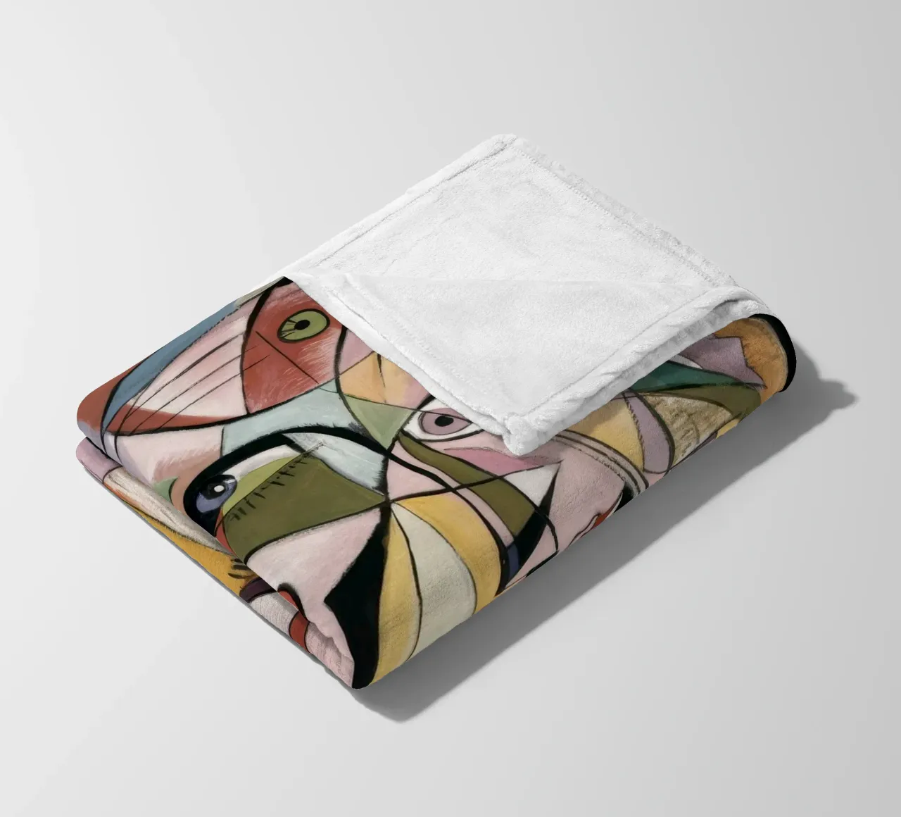 Facce eco cubiste coperta in pile da Obisidian Brush