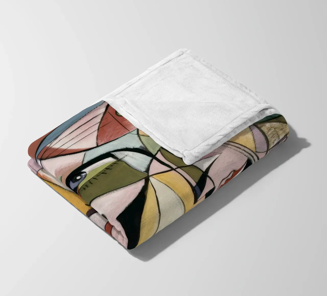 Facce eco cubiste coperta in pile da Obisidian Brush