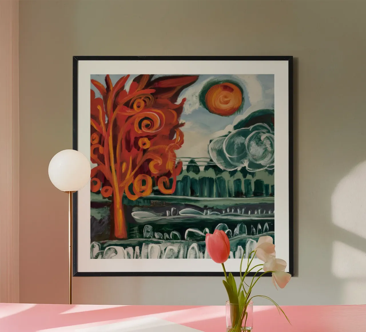 Sun Spiral Grove hahnemühle by Obisidian Brush