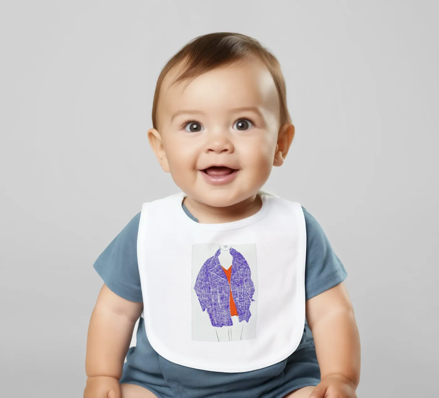 Boxy Cut bavaglino da Graphite