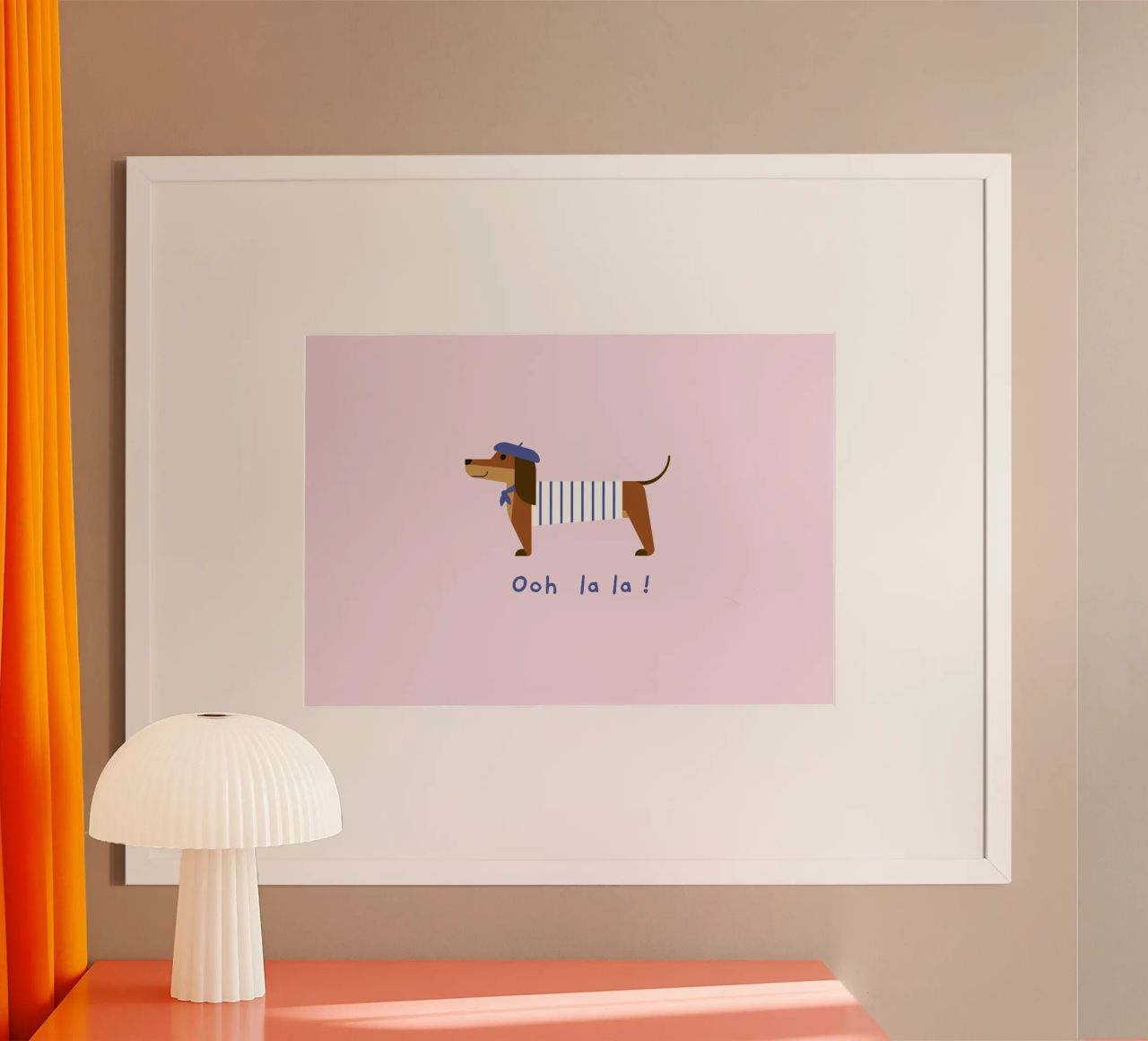 Dachshund Ooh la la poster by Carolin Vonhoff