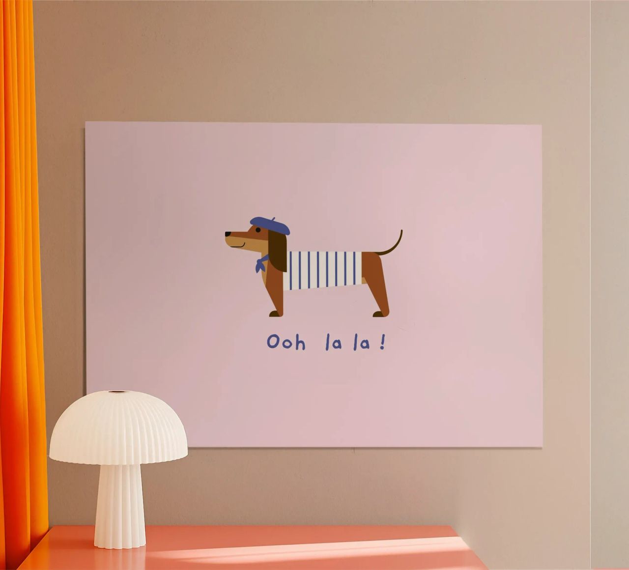 Dachshund Ooh la la poster by Carolin Vonhoff