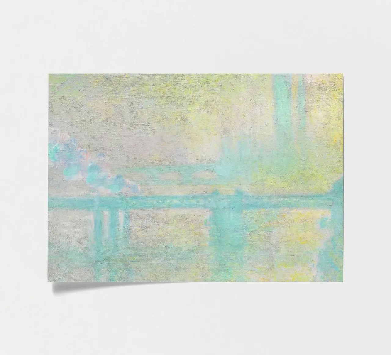 Pont de Charing Cross, Londres (1901) par Claude Monet planche autocollant de Monet Art Prints