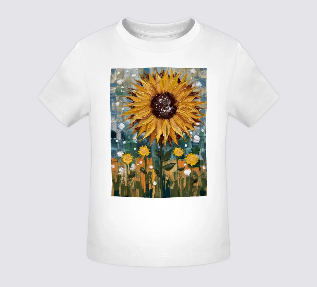 Golden Bloom Joy baby t-shirt by Obisidian Brush