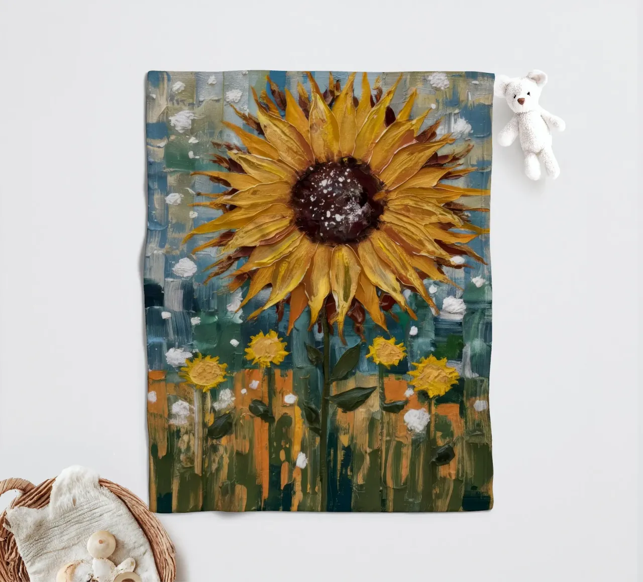 Gioia del fiore d'oro coperta in pile da Obisidian Brush