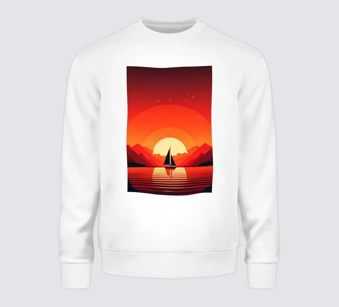 Sunset in The Sea sweatshirt by Maria studio