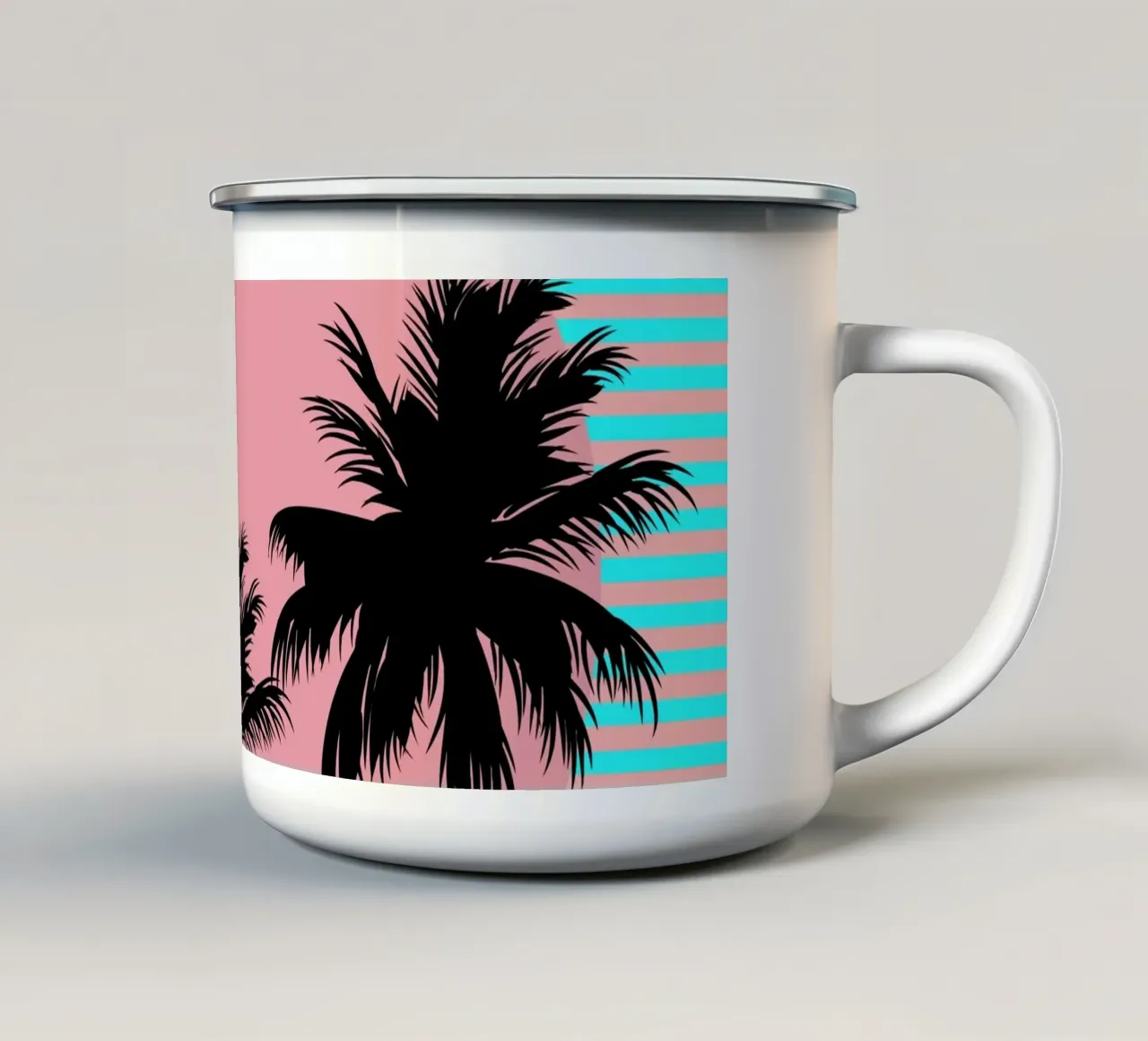 Hello California Ocean Breeze tazza in smalto da SilverPegasus