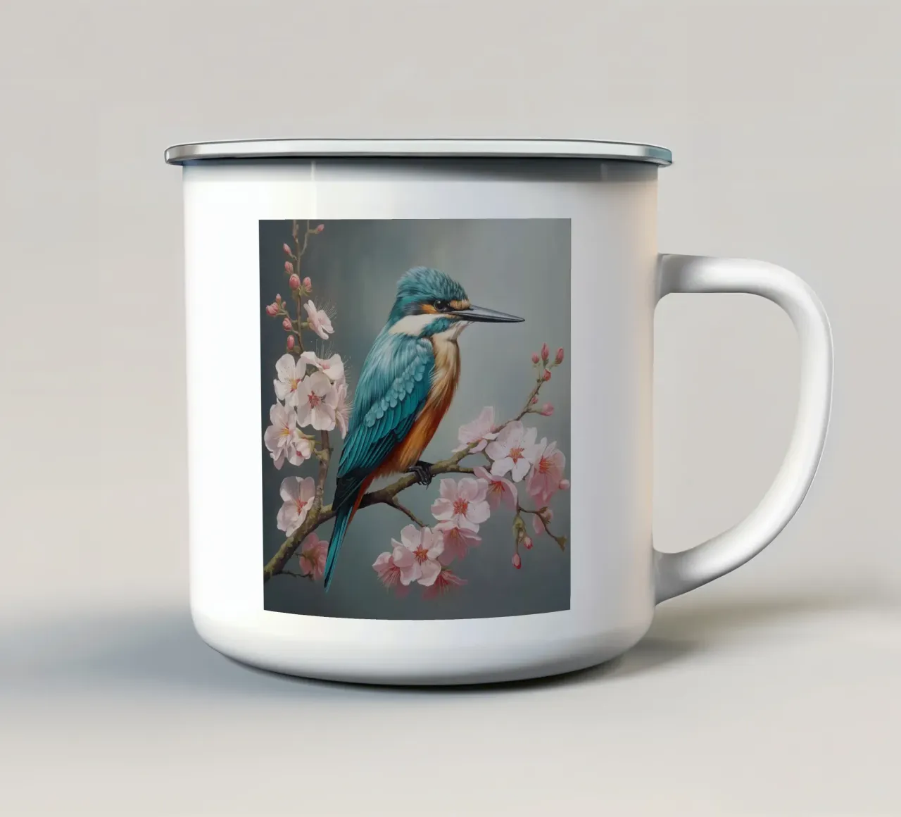 Martin pescatore tazza in smalto da Imagine