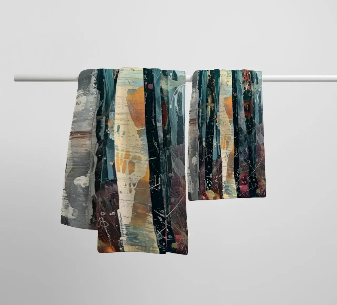 Abstract birch forest towel by Imagine