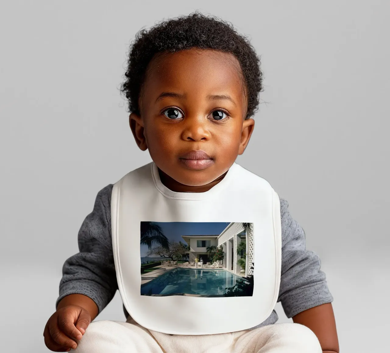 Acapulco Pool - Schlanke Aaronen Babylätzchen von Chrisvintage