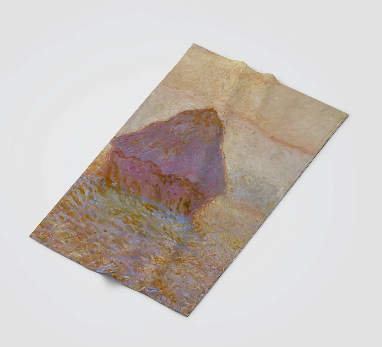 Il mucchio di grano di Claude Monet, Sole nella nebbia (1891) coperta in pile da Monet Art Prints