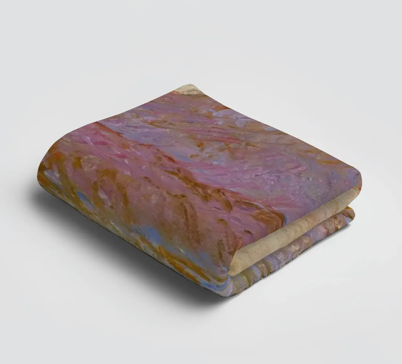Claude Monet's Grainstack, Sun in the Mist (1891) towel by Monet Art Prints