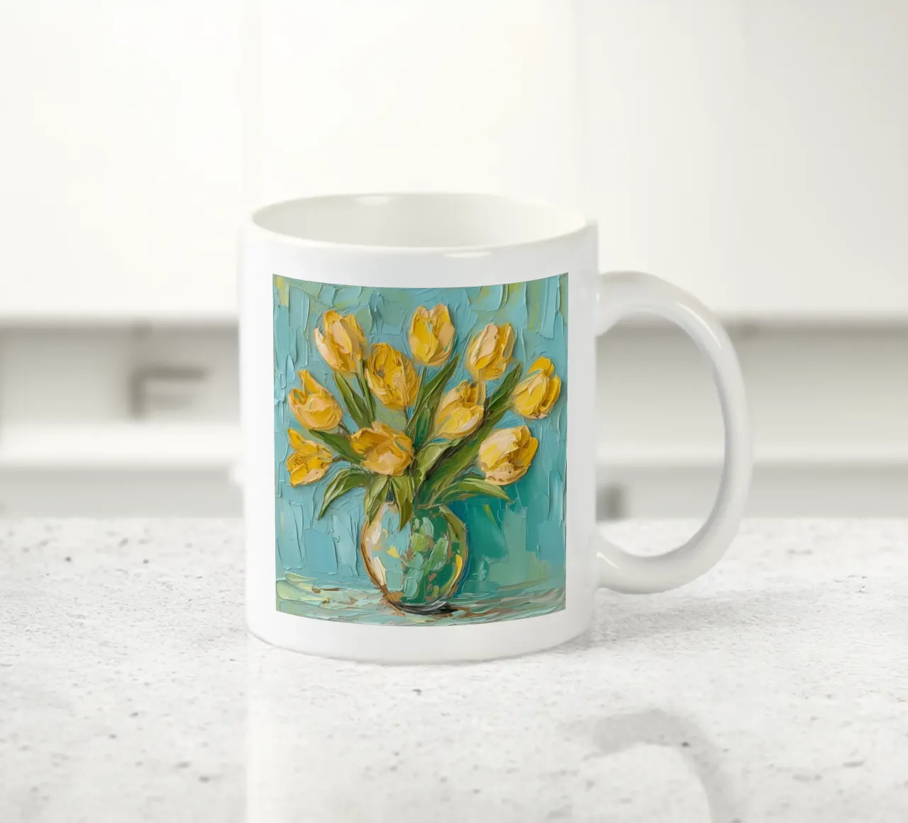 Tulipani gialli tazza in ceramica da Imagine