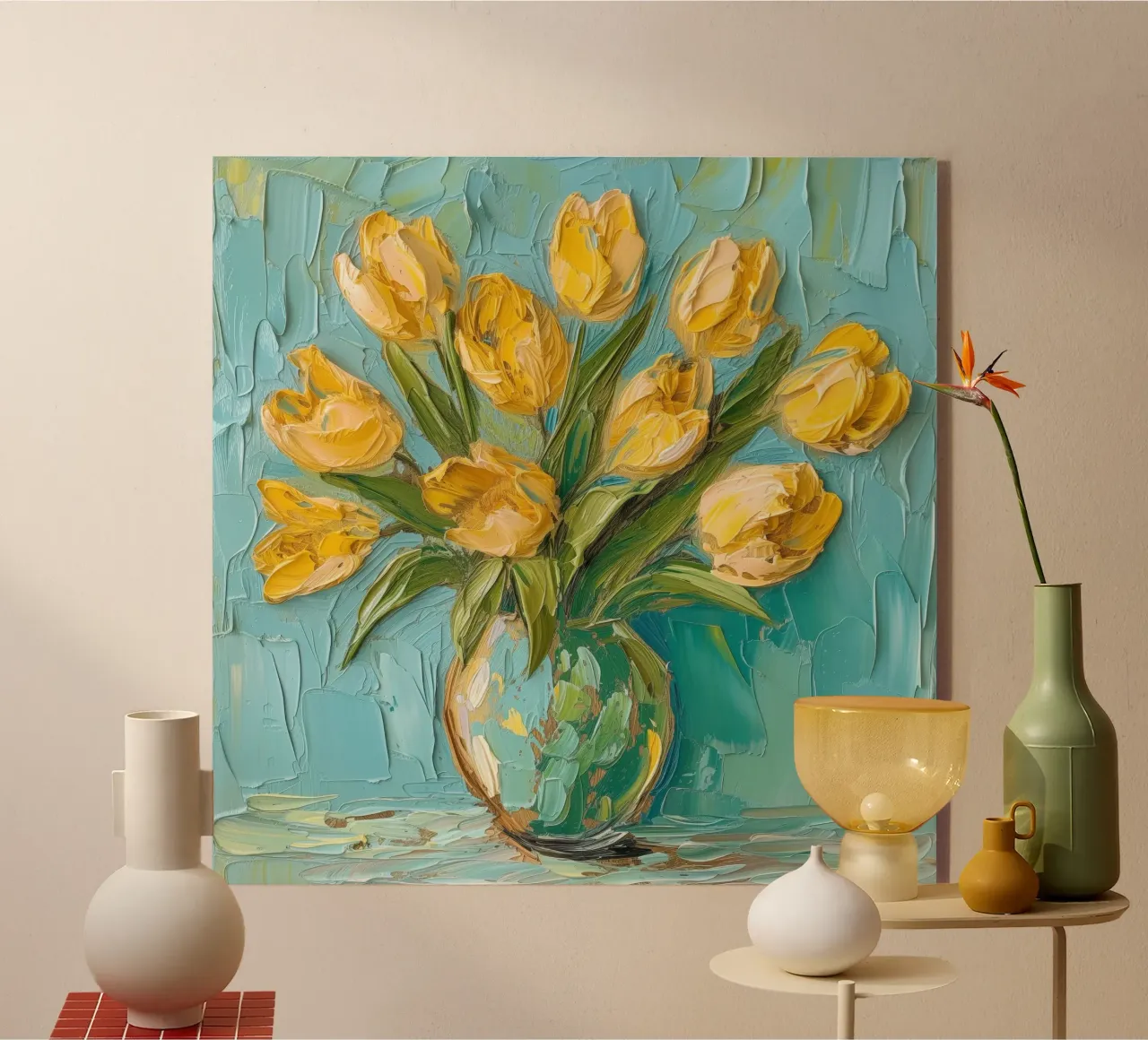 Tulipani gialli plexiglass da Imagine