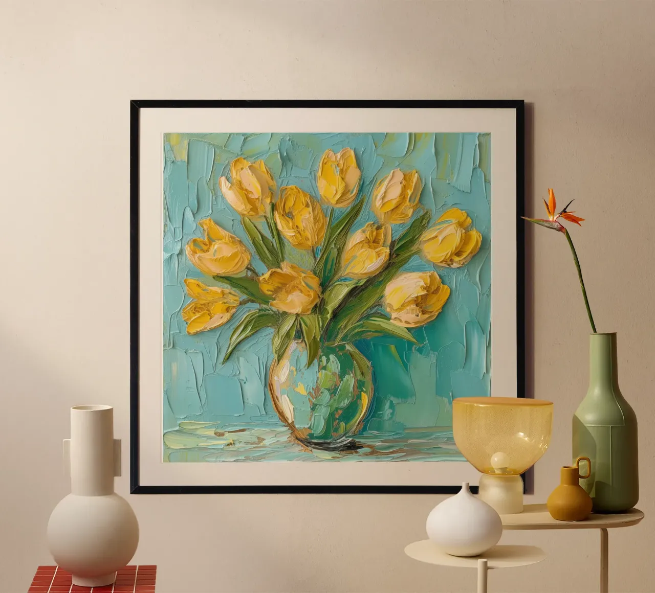 Tulipani gialli carta hahnemühle da Imagine