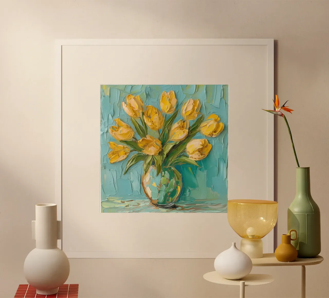 Tulipani gialli carta hahnemühle da Imagine