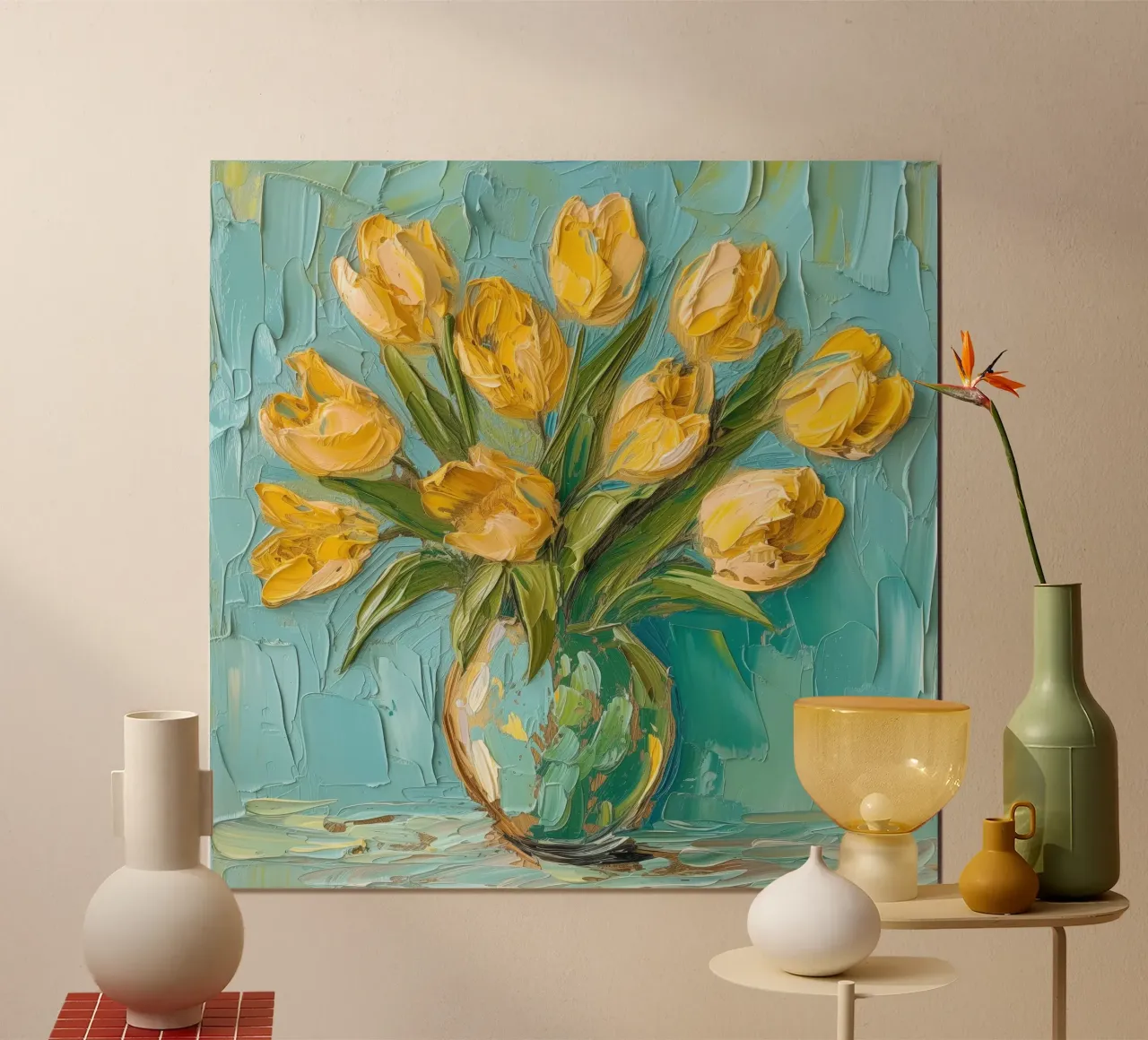 Tulipani gialli carta hahnemühle da Imagine