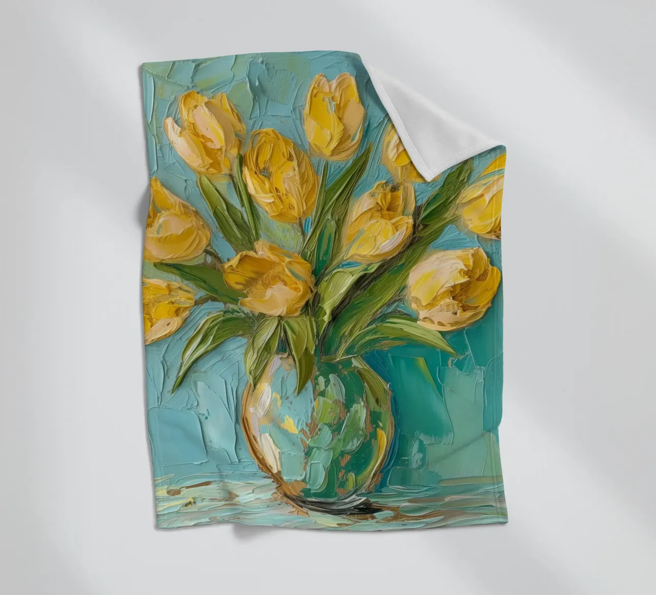 Tulipani gialli coperta in pile da Imagine