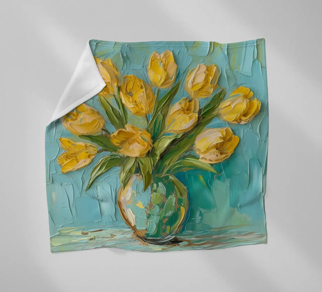 Tulipani gialli coperta in pile da Imagine