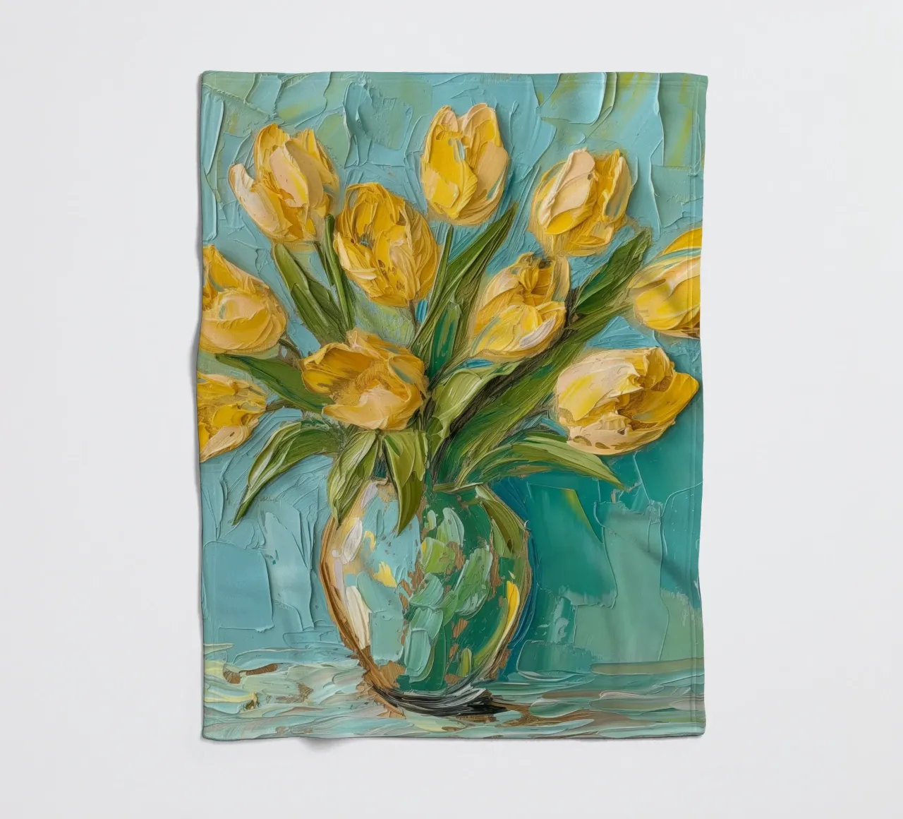 Tulipani gialli coperta in pile da Imagine