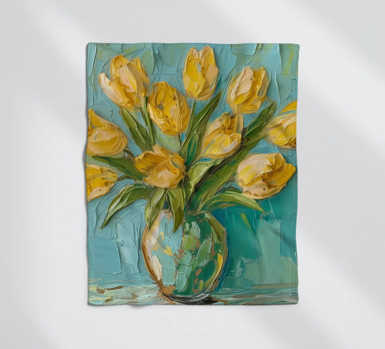 Tulipani gialli coperta in pile da Imagine