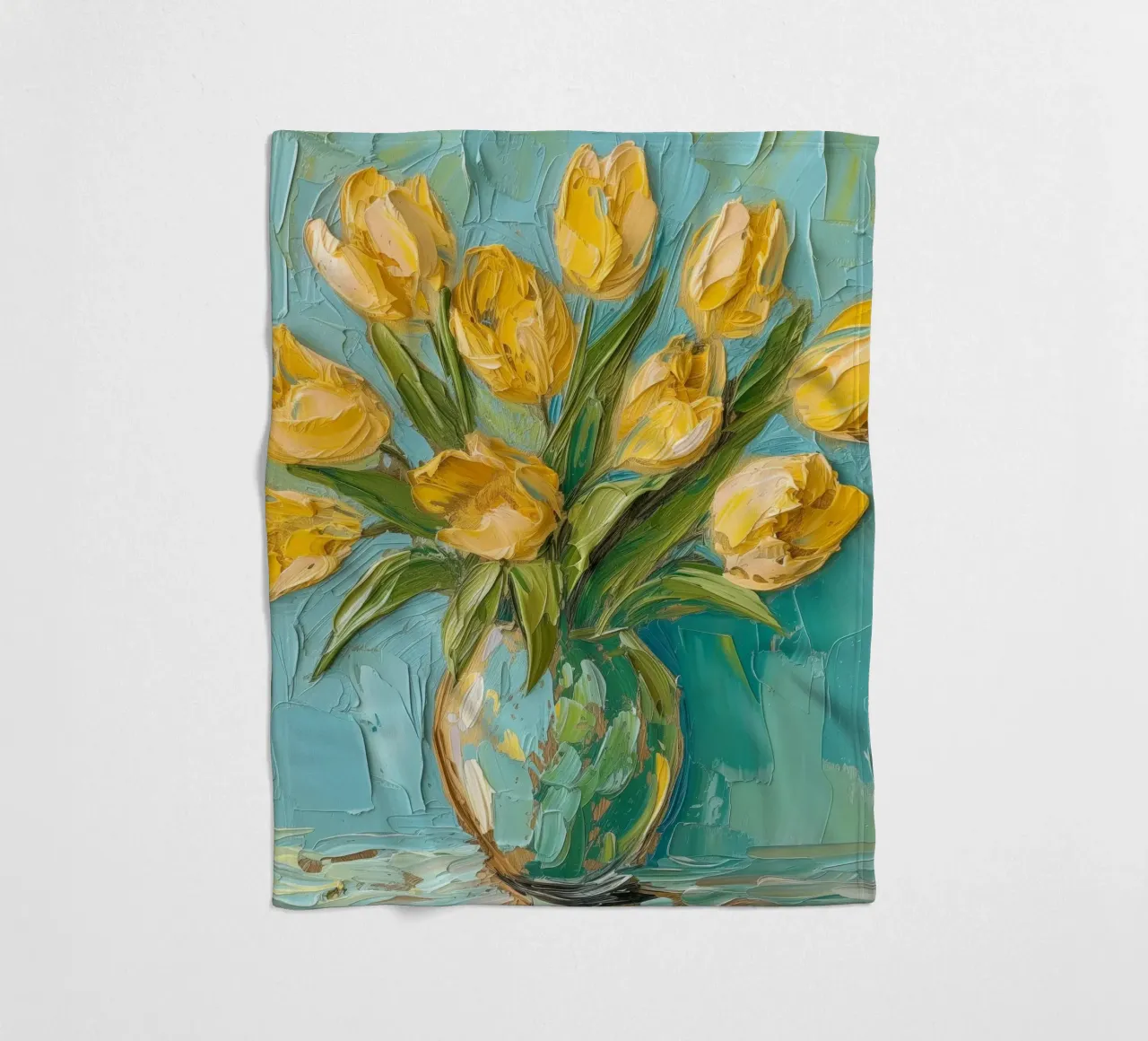 Tulipani gialli coperta in pile da Imagine