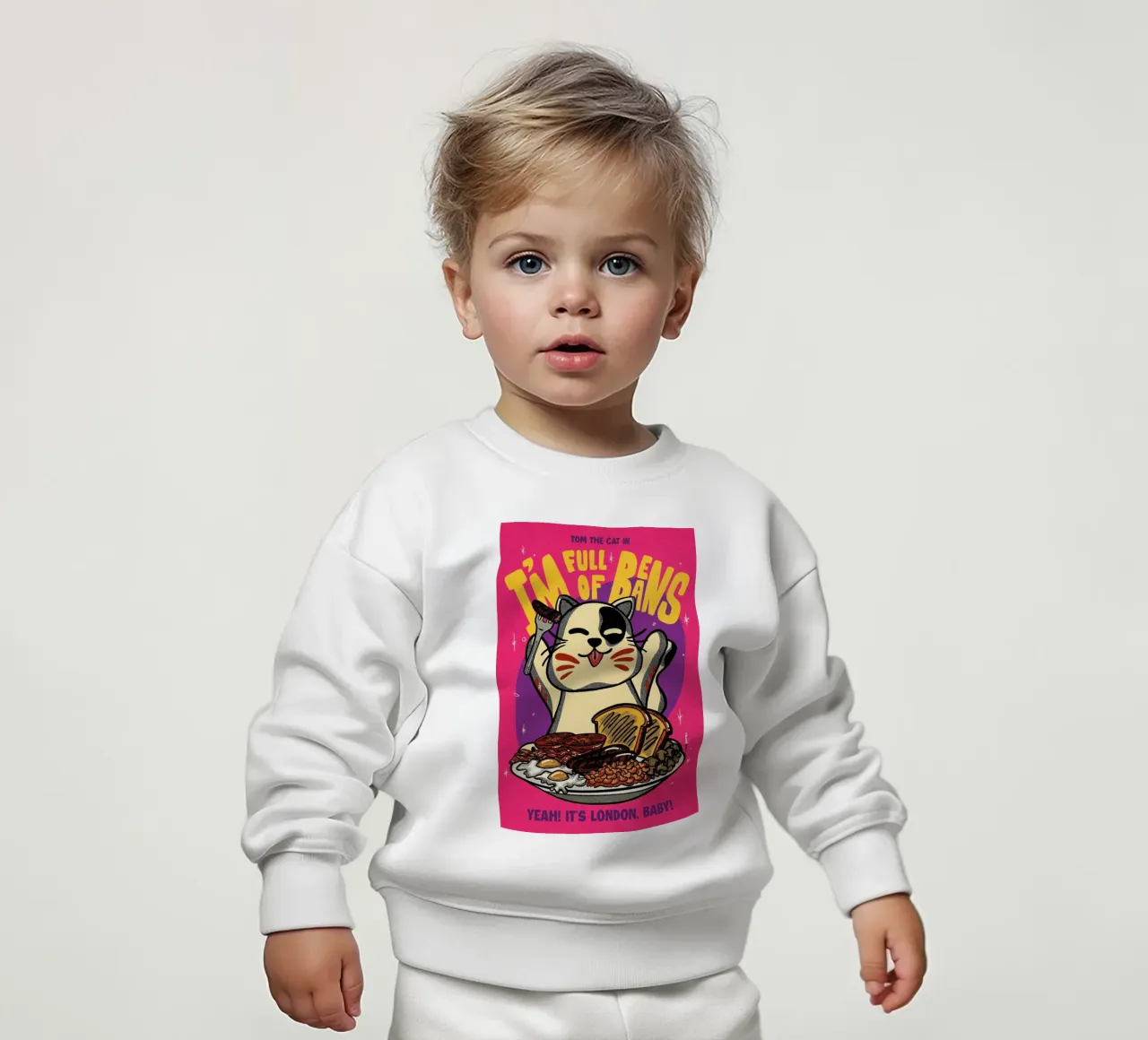 Full Of Beans felpa neonato da Rafa Gomes