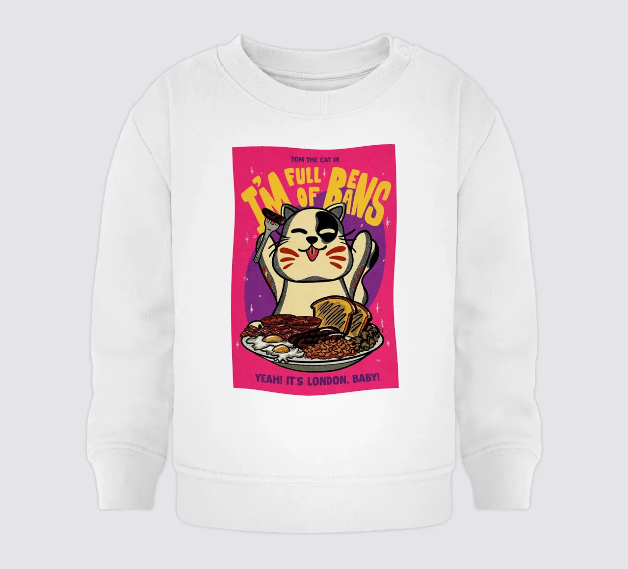 Full Of Beans felpa neonato da Rafa Gomes