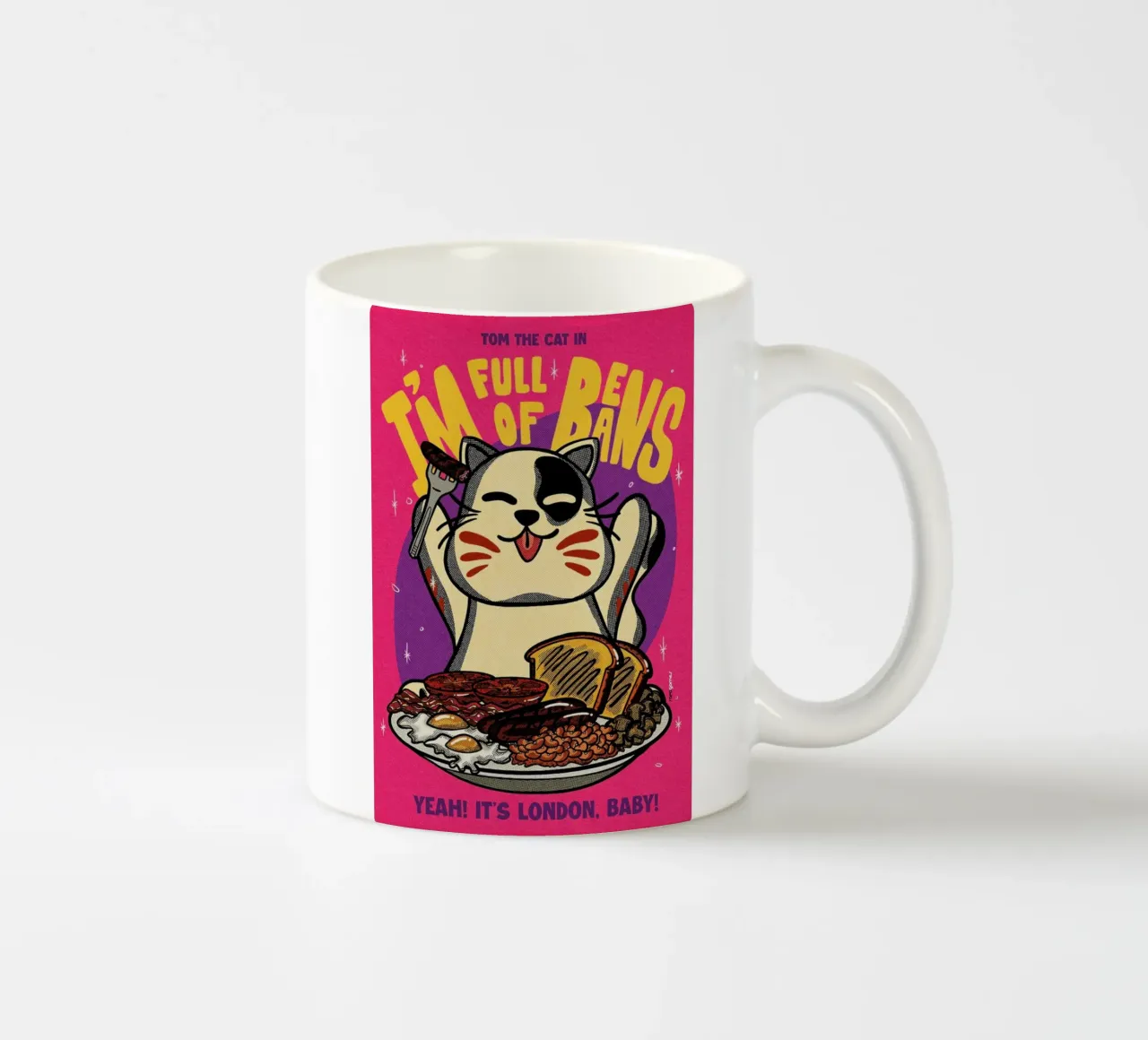 Full Of Beans tazza in ceramica da Rafa Gomes