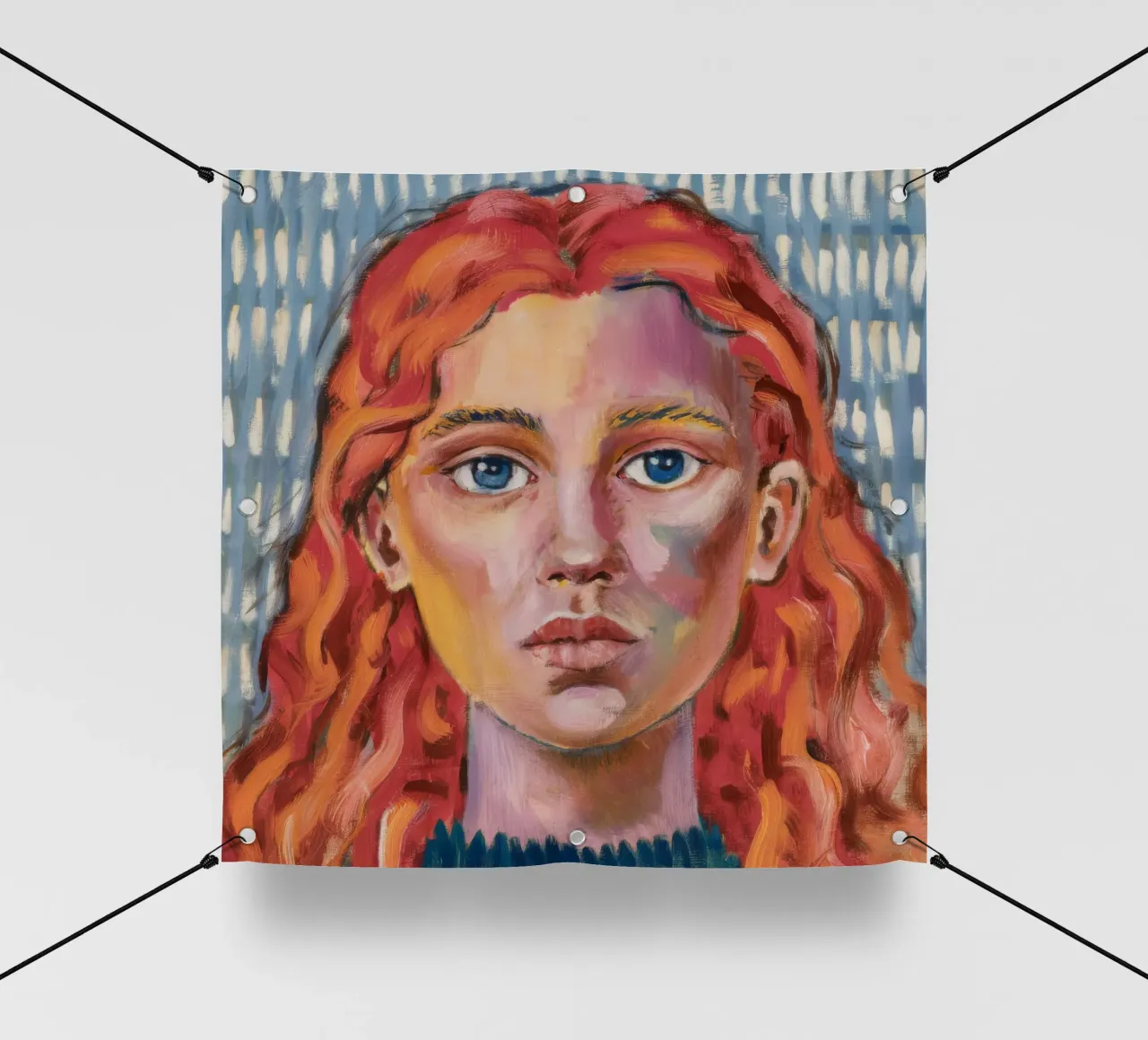 Fiamma dello sguardo della pioggia telo in pvc da Obisidian Brush