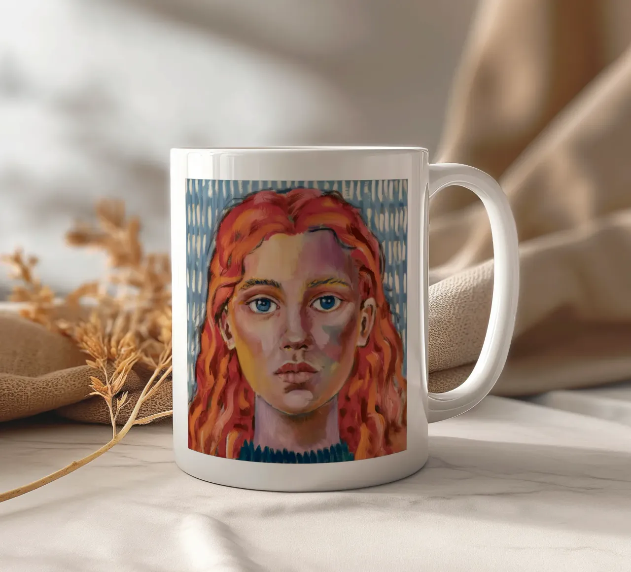 Fiamma dello sguardo della pioggia tazza in ceramica da Obisidian Brush