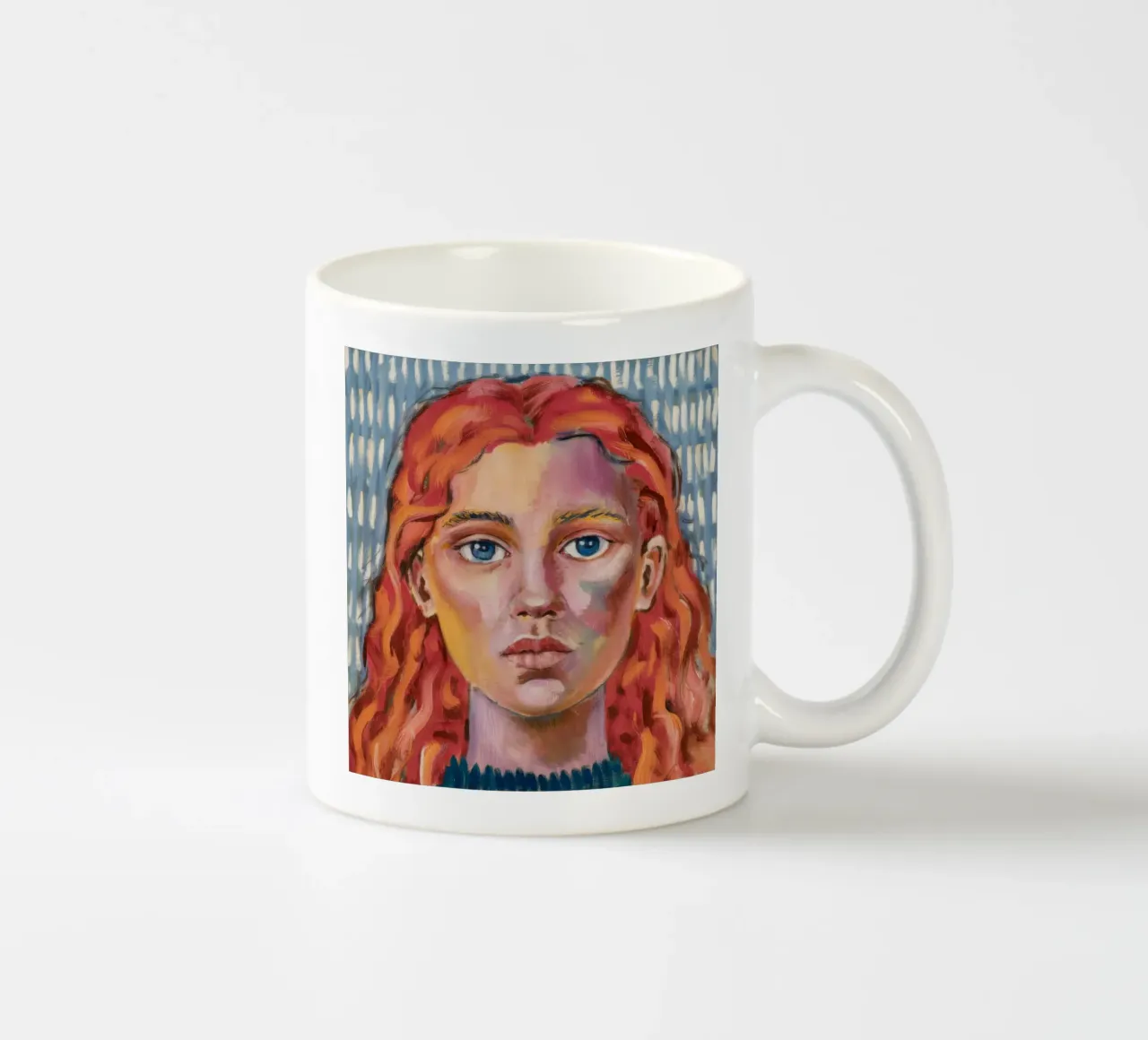 Fiamma dello sguardo della pioggia tazza in ceramica da Obisidian Brush