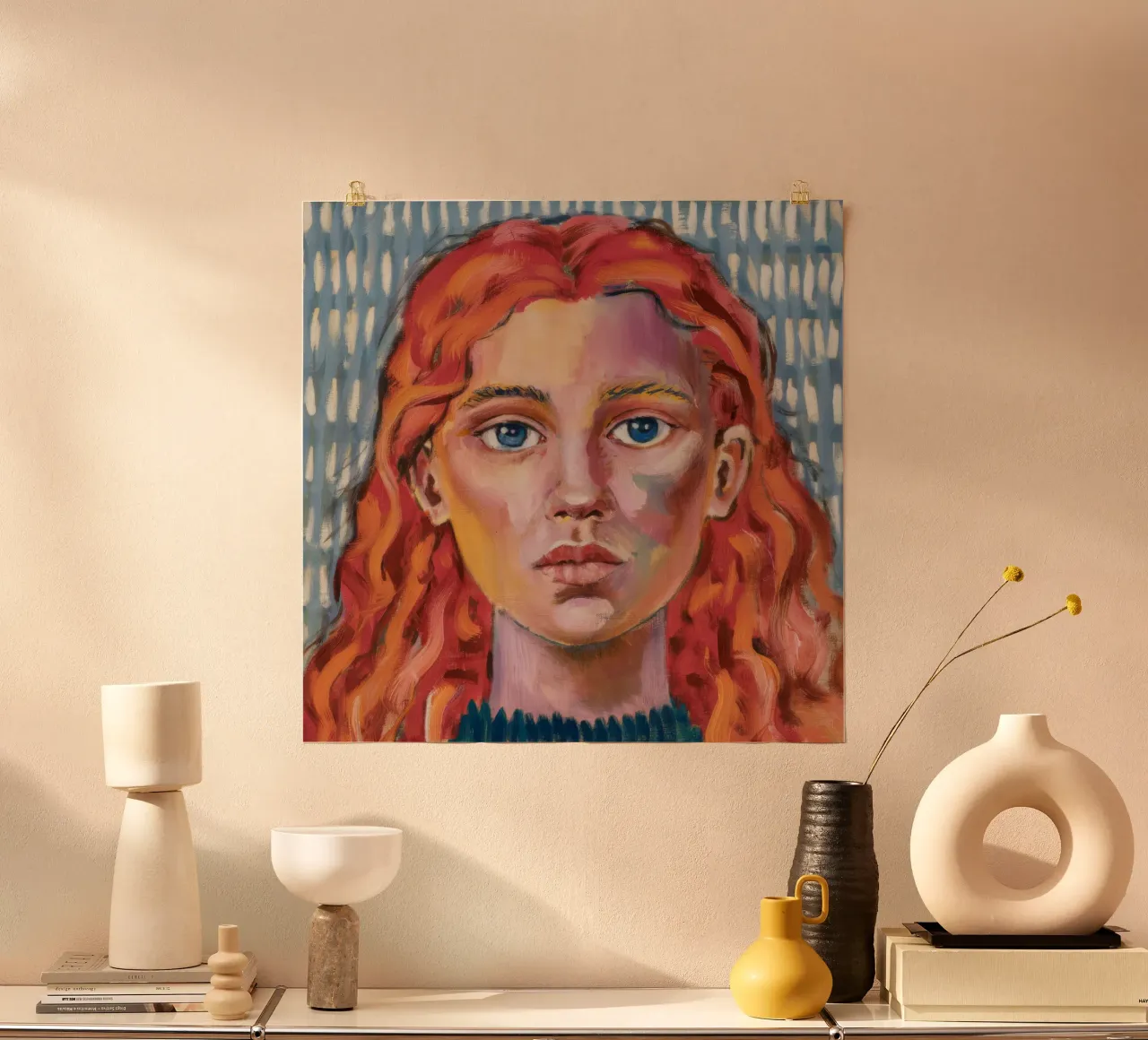 Fiamma dello sguardo della pioggia carta hahnemühle da Obisidian Brush