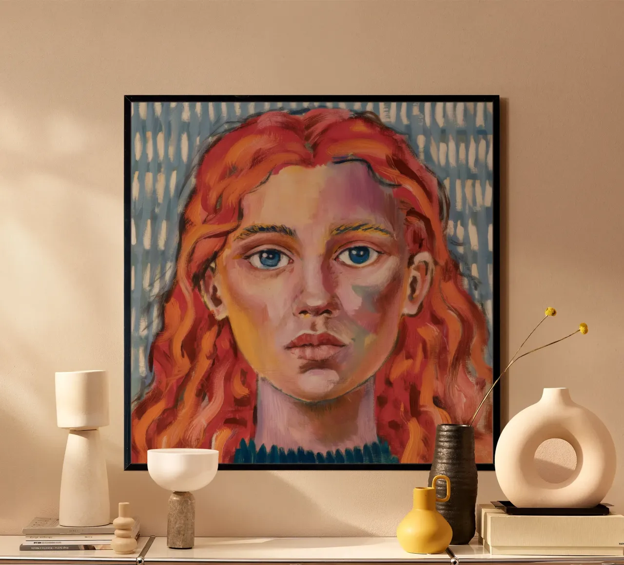 Fiamma dello sguardo della pioggia carta hahnemühle da Obisidian Brush