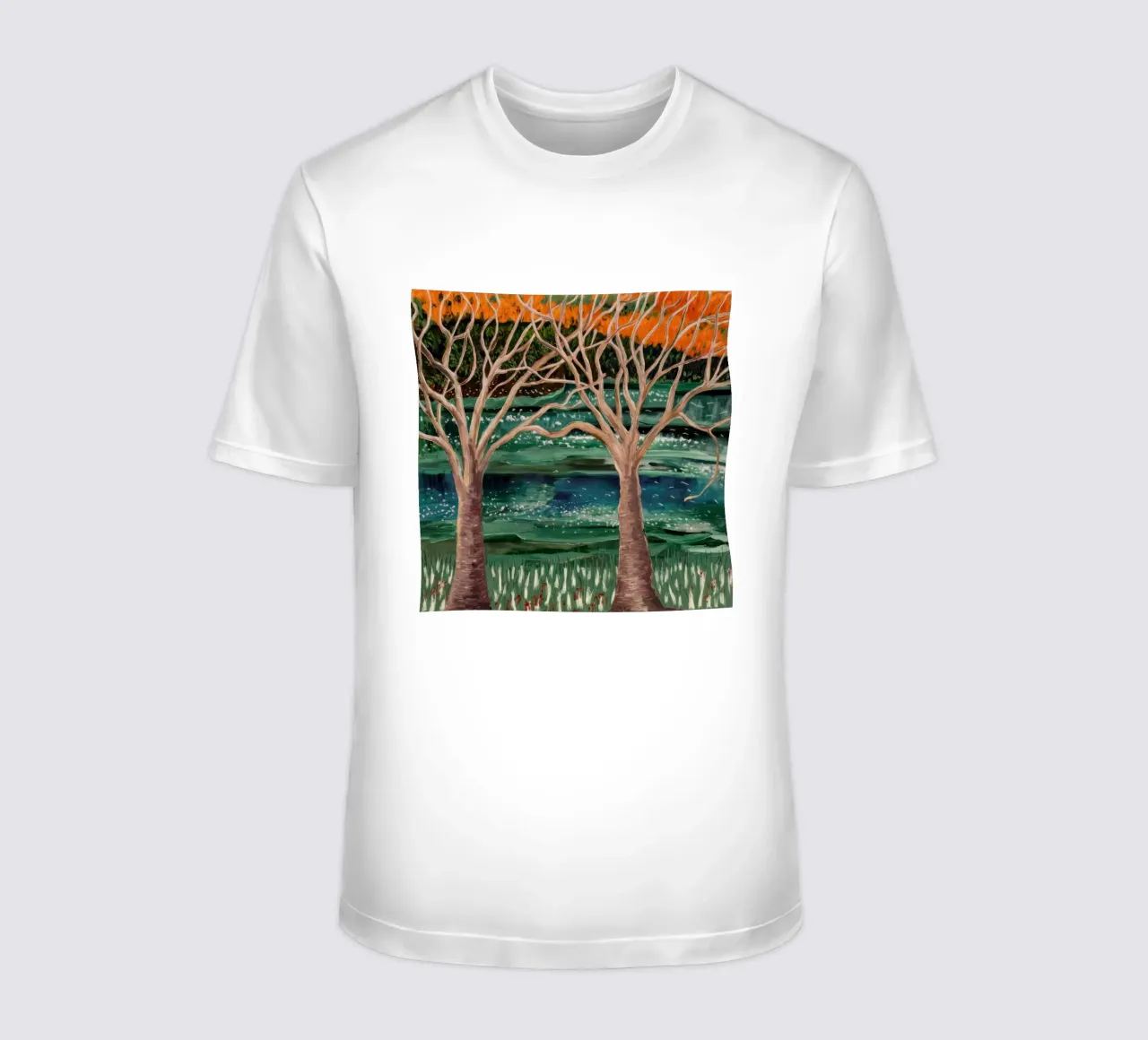 Gemelli di radice crepuscolare t-shirt da Obisidian Brush