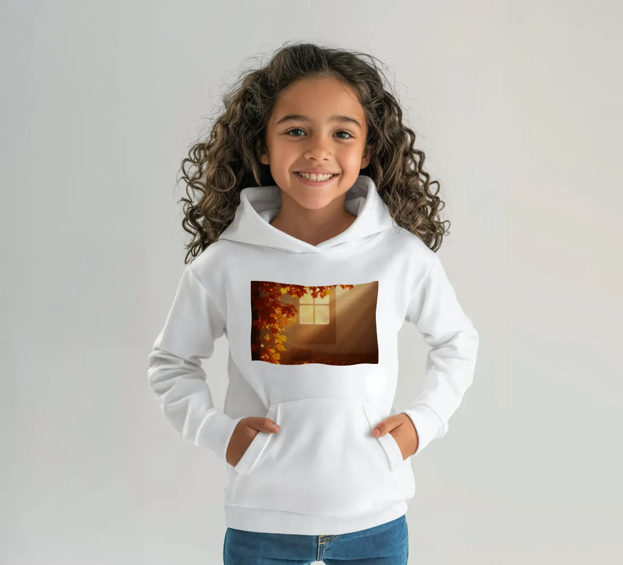 Bright sunlight filters through a window kids hoodie by DesignDoodle
