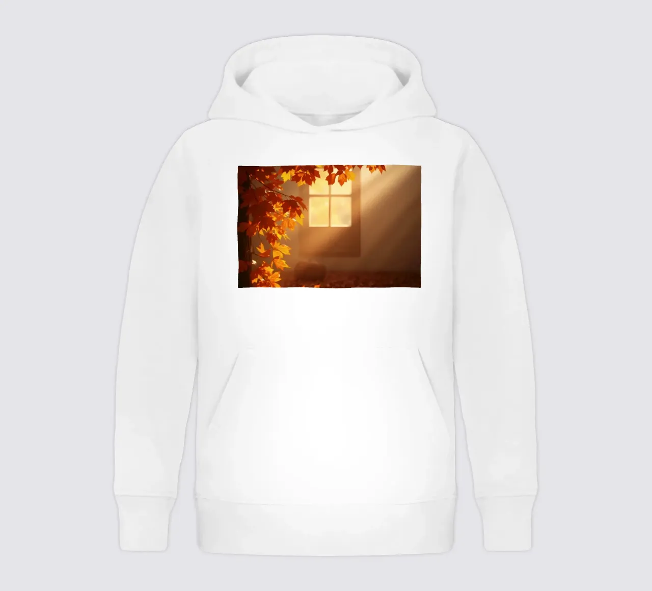 Bright sunlight filters through a window kids hoodie by DesignDoodle
