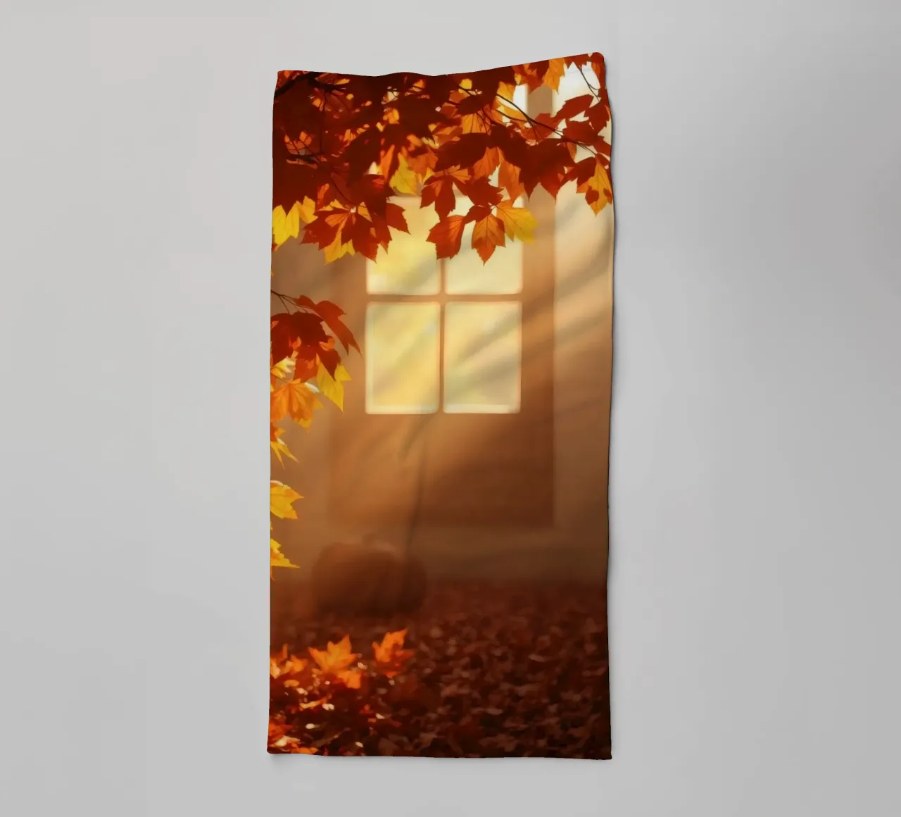 Bright sunlight filters through a window towel by DesignDoodle