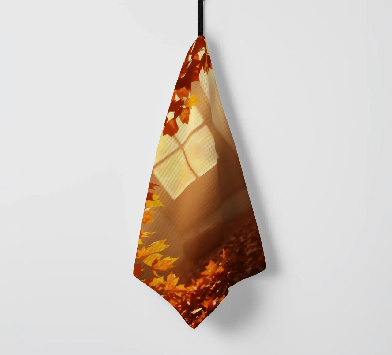 Bright sunlight filters through a window tea towel by DesignDoodle