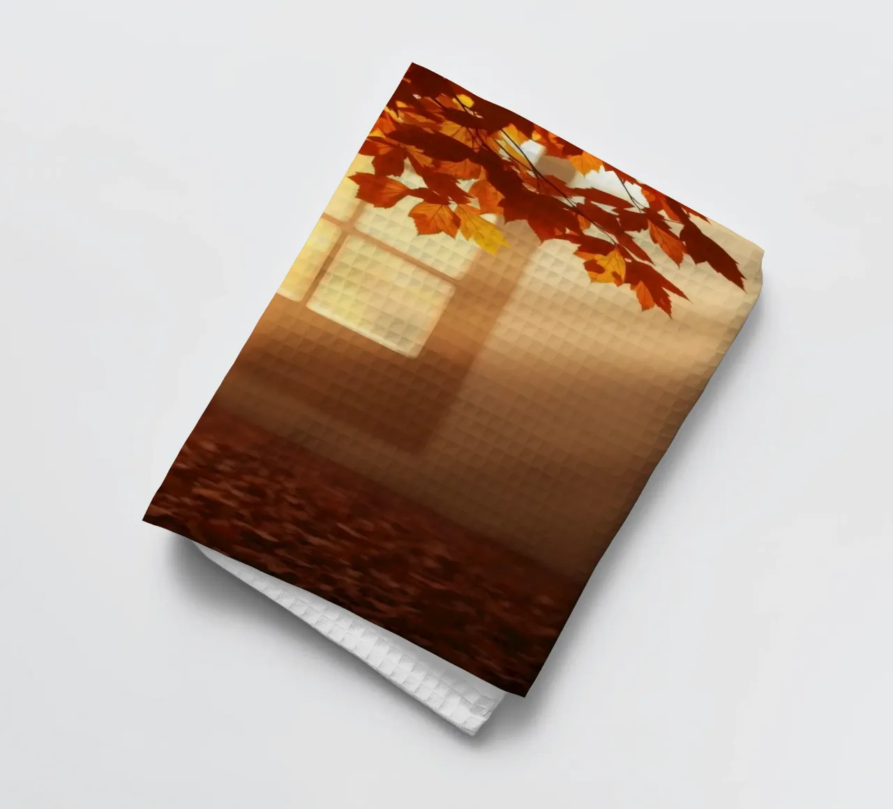 Bright sunlight filters through a window tea towel by DesignDoodle
