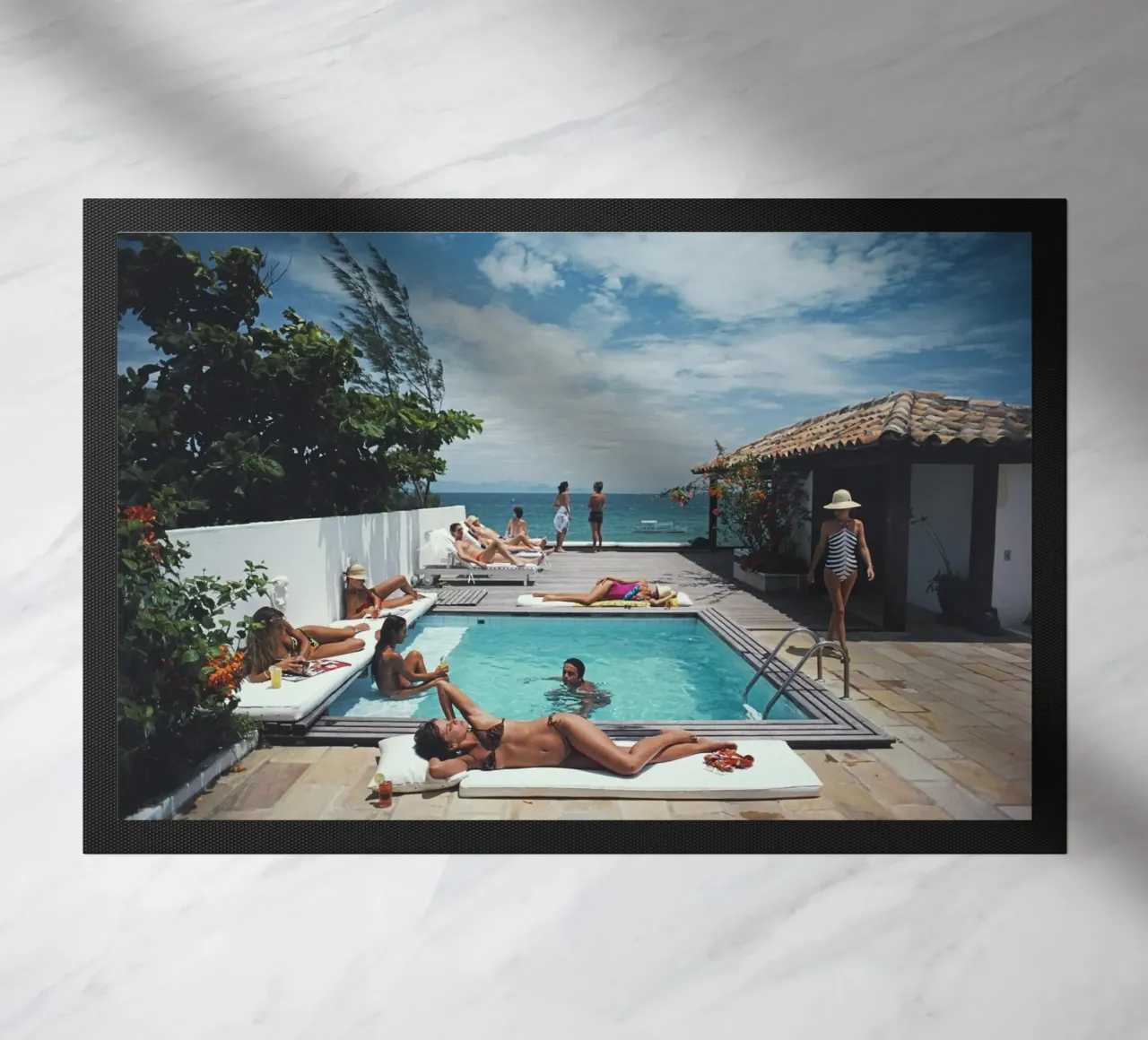 Donna che dorme - Slim Aarons zerbino da Chrisvintage