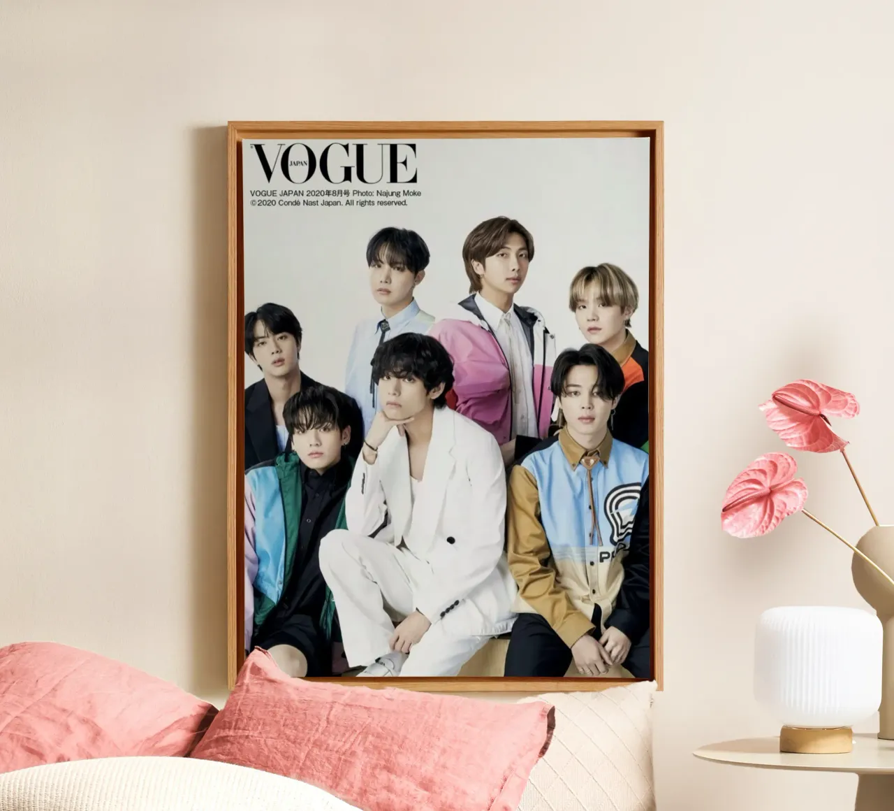 Boyband coreana tela con Cornice a cassetta da Betty Shops