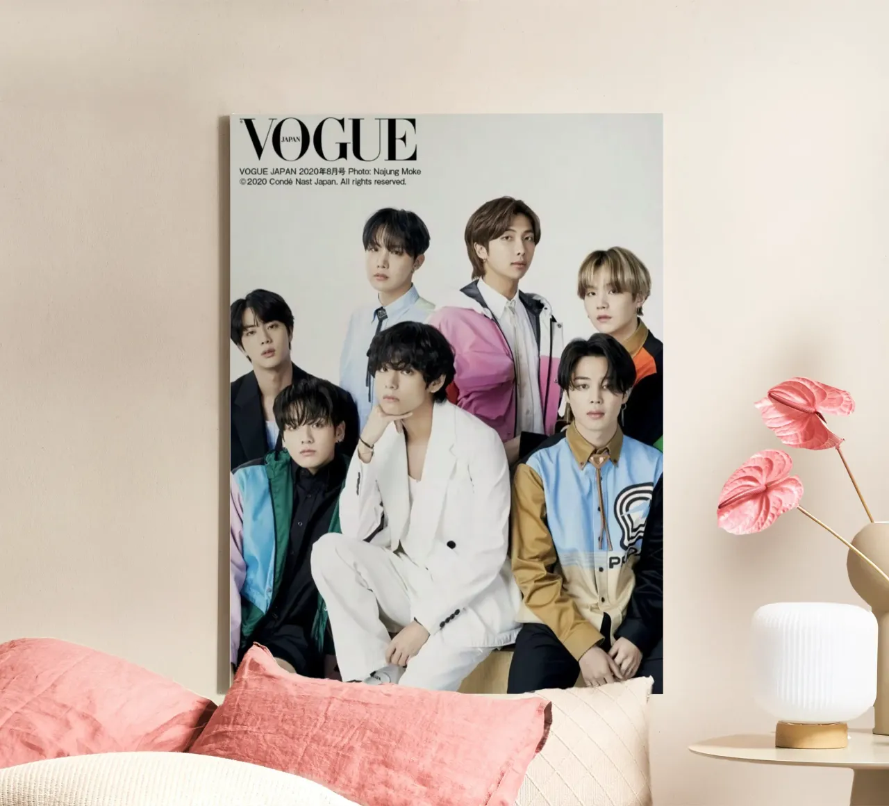 Boyband coreana tela con Cornice a cassetta da Betty Shops