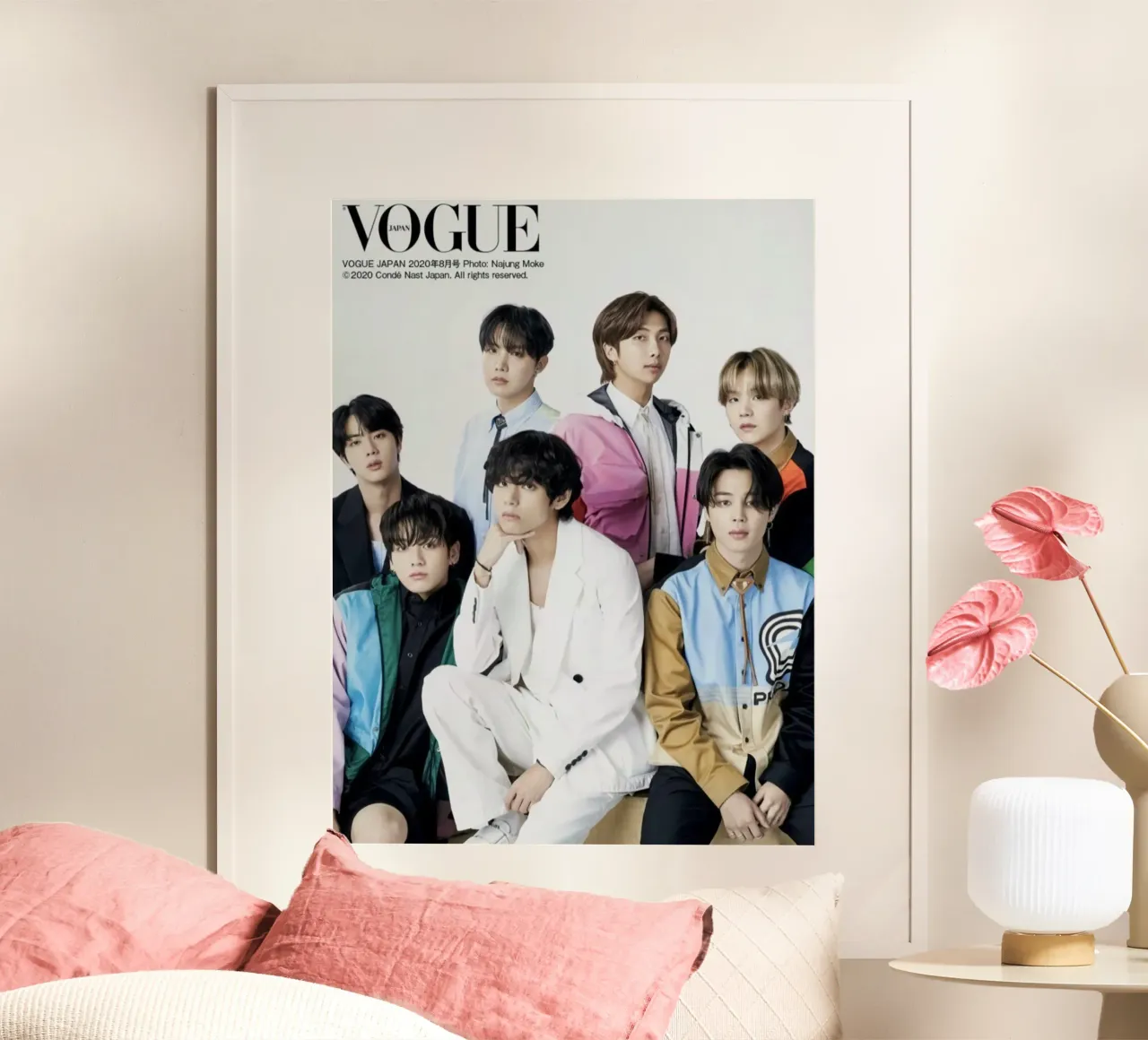 Boyband coreana poster con telaio in legno da Betty Shops