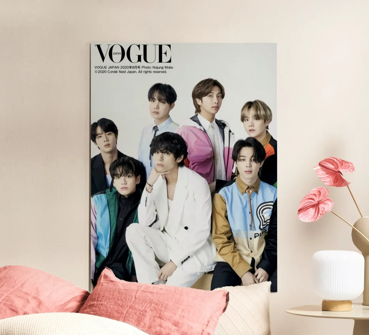 Boyband coreana poster con telaio in legno da Betty Shops
