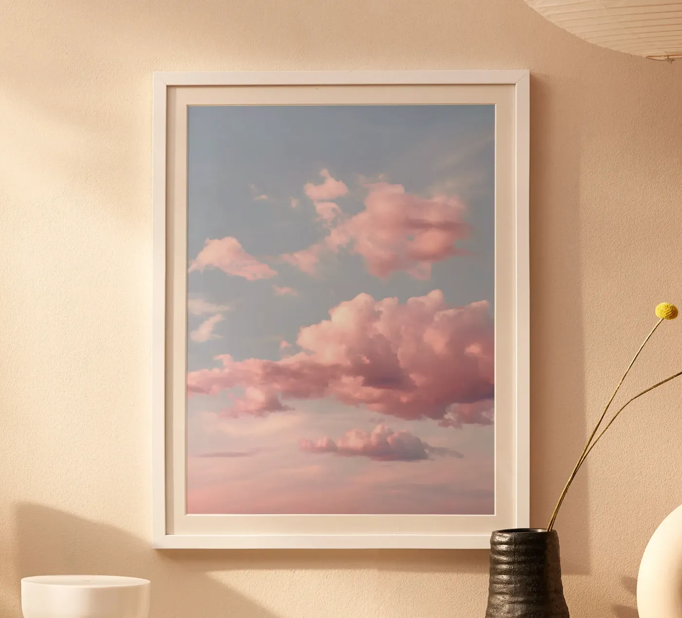 Serene Cotton Clouds Poster von Moon  Bloom