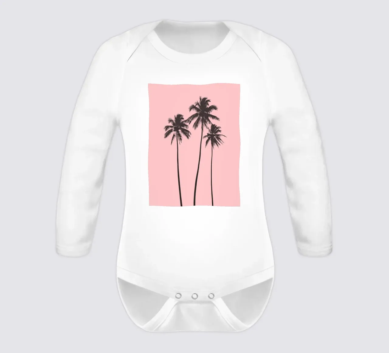 Blush Breeze long-sleeve baby romper by Moon  Bloom