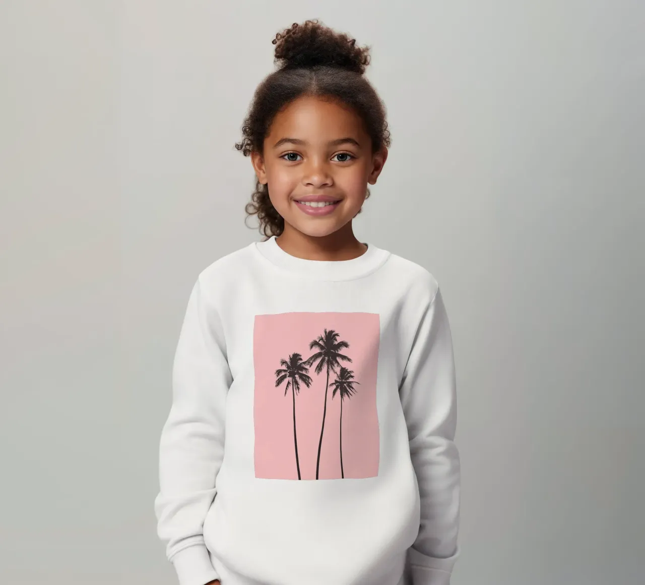Blush Breeze kids sweatshirt by Moon  Bloom