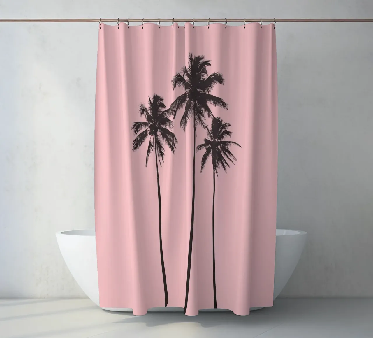 Blush Breeze shower curtain by Moon  Bloom